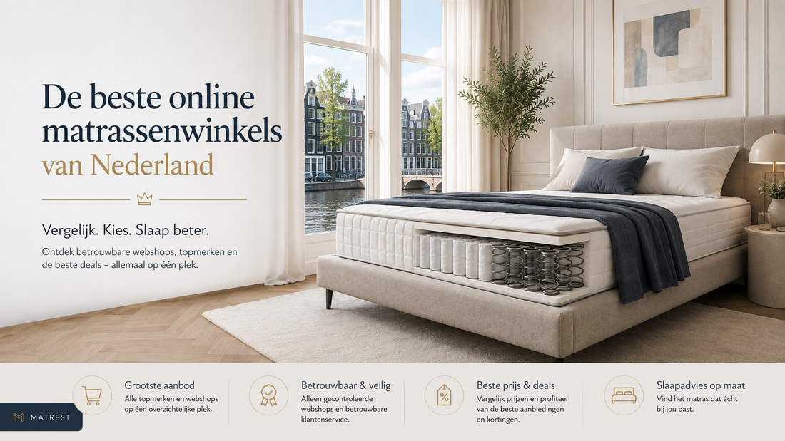 Beste online matrassenwinkels van Nederland met Matrest.nl
